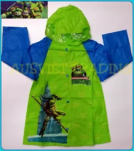 Brand new TMNT Teenage Mutan Ninja Turtles boys Raincoat new release rain coat - Picture 1 of 2