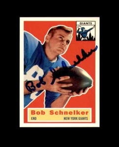 Bob Schnelker Hand Signed 1956 Topps Archives 1994 New York Giants Autograph - Picture 1 of 2