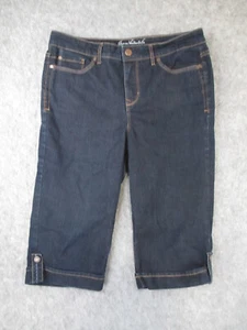 Gloria Vanderbilt Jeans Womens 6 Blue Denim JORDYN Skimmer Studs Outdoors 30x15 - Picture 1 of 17