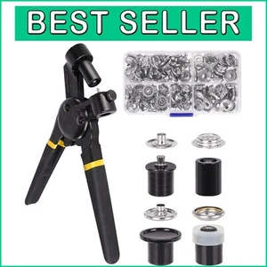 Upgraded Heavy Duty Snap Fastener Tool for Canvas Repair - 30 Snap Sets Included - Picture 1 of 9