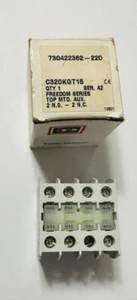 C320KGT15-A2 Cutler Hammer 2NO-2NC Top Mount Auxiliary Contact -NEW - Picture 1 of 2