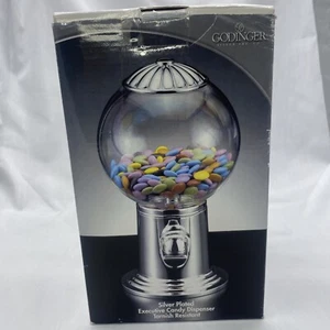 Godinger Silver Plated Candy / Nut Dispenser - Picture 1 of 6