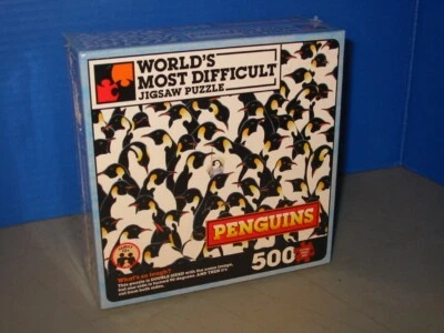 Rompecabezas más difícil del mundo pingüinos doble cara 500 piezas juegos TDC nuevo Foto 1 de 4