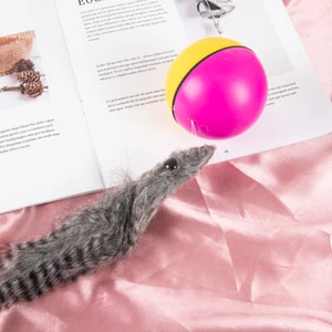 Funny Pet Dog Cat Toy Electric Beaver Weasel Rolling Ball Toy Pet SuppliesBDLI - Photo 1/8