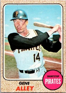 VINTAGE SPORT BASEBALL CARD 1968 GENE ALLEY PITTSBURGH PIRATES NO824 - Picture 1 of 2