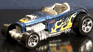 HOT WHEELS '32 Deuce Coupe Ford Roadster Loose Decades New Blue Yellow Flames - Bild 1 von 12