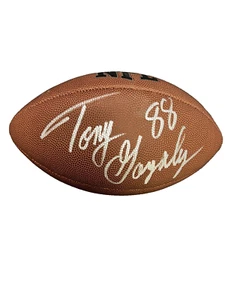 Fútbol americano autografiado firmado por Tony González Kansas City Chiefs Hof certificado de autenticidad JSA - Imagen 1 de 6