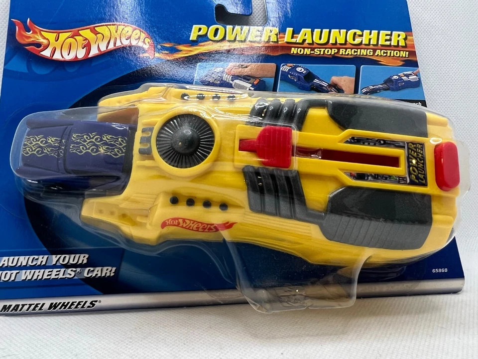 Vintage Hot Wheels Power Launcher Mattel 1997 Yellow 57 Chevy B20