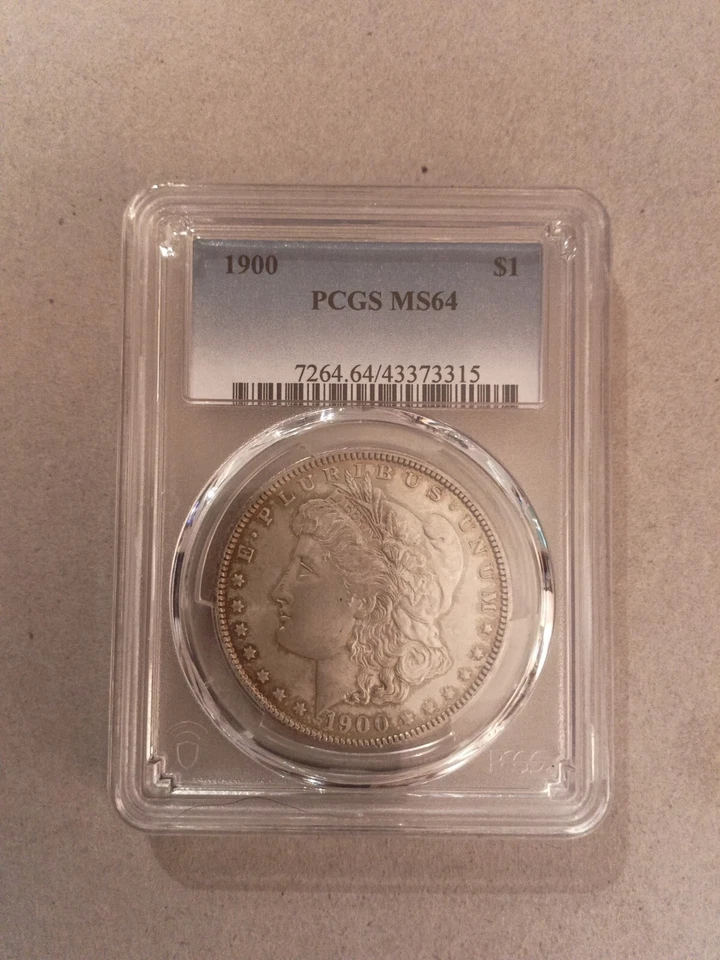 pcgs 1900 p ms 64 morgan silver dollar - Image 1 of 2