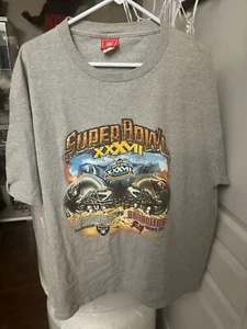Vintage Super Bowl XXXVII (37) Oakland Raiders vs Tampa Bay Buccaneers Shirt XL - Picture 1 of 3