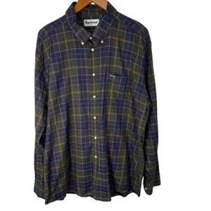 Barbour Men’s Shirt sz XXL Casual Button Down Plaid # F879 - Picture 1 of 9
