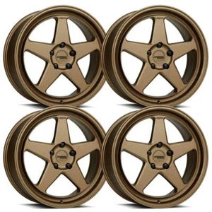(Set-4) Katana KR03 18x8 5x100 40mm Matte Bronze Wheels Rims 18 Inch - Picture 1 of 7