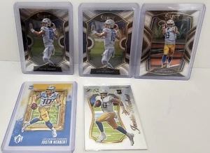 Lof of 5 Justin Herbert Rookie Cards Prizm Chronicles Panini - Picture 1 of 6