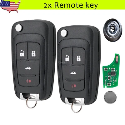 2 para 2013 2014 2015 2016 2017 Buick Encore Regal entrada sin llave mando a distancia llavero Foto 1 de 4