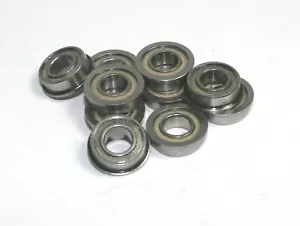 Teflon Sealed Bearings 5x9x3mm flanged bearing 10 pcs Trucks Crawlers - Picture 1 of 1