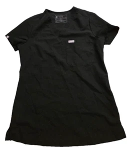 Figs Women's XXS Casma One Pocket Scrub Top Black Short Sleeve FW1000 Po#2456 - Picture 1 of 6