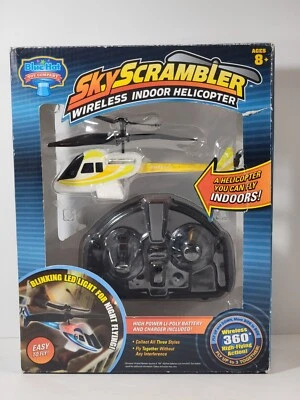 Sky Scrambler Wireless Indoor Helicopter Blue Hat Toy Company - Image 1 of 4