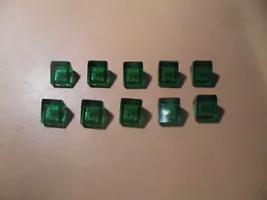 Lego 10x Stein Dach 1x1 schräg 54200 transparent grün etn34 - Bild 1 von 2