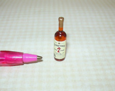 Miniature Single Liquor Bottle For the DOLLHOUSE Bar #29, 1:12 Scale 1" Tall
