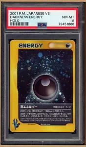 Pokemon 2001 Japanese VS e-Series - Darkness Energy Holo - PSA 8 NM-Mint - Picture 1 of 2