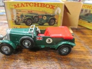 1960s MATCHBOX Y-5 MODELS OF YESERYEAR 1929 BENTLEY MINT Original Box - Picture 1 of 4