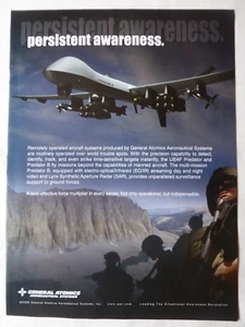 7/2006 PUB GENERAL ATOMICS UAS PREDATOR B USAF DRONE ORIGINAL AD - Imagen 1 de 1