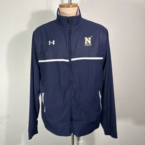 Chaqueta Under Armour Hombre Academia Naval Azul Marino Guardiamarinas Cremallera Completa Azul Talla L - Imagen 1 de 16