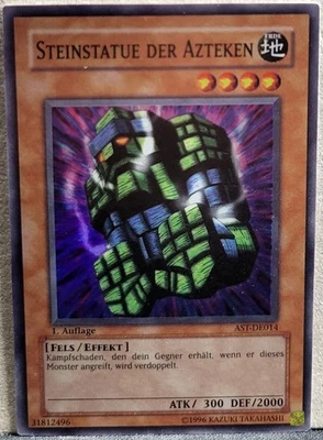 YU-GI-OH! - 1x Steinstatue der Azteken - AST-DE014 - Super Rare - Deutsch - Bild 1 von 4