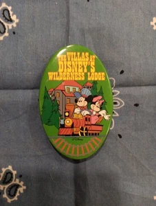 Vintage The Villas AT Disney's Wilderness Lodge Employee Castmember Pin Button - Picture 1 of 4