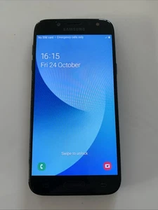 Samsung Galaxy J5 Black Unlocked 16GB + 2GB RAM Android Smartphone - Picture 1 of 6