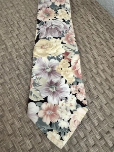 Nordstrom by Stonehenge Mens Floral Neck Tie 100% Cotton - Picture 1 of 3