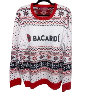 Bacardi Ugly Christmas Sweater Adult Large Mens Womens Knit Fair Isle Holiday - Picture 1 of 9