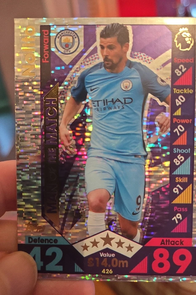 2016-17 Topps Match Attax English Premier League. Man Of The Match Nolito #426 - Image 1 of 1