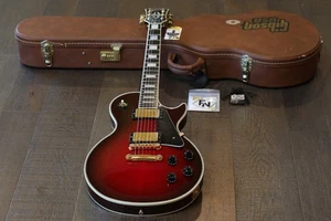 RARE! 1992 Gibson Les Paul Custom Plus Electric Guitar Dark Wine Burst + OHSC - Picture 1 of 21