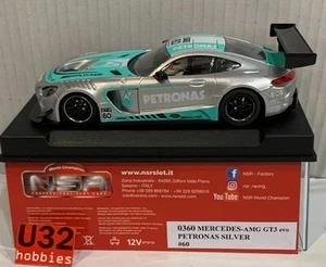 SLOT CAR NSR 0360 MERCEDES AMG GT3 EVO #60 PETRONAS SILVER - Imagen 1 de 8