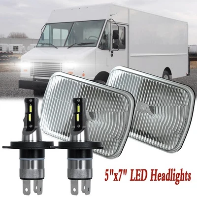 Fit for Freightliner MT-35 MT-45 MT-55 Stepvan DOT 5x7" LED Headlight Hi Lo Beam - Image 1 of 4