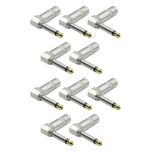10PCS Mono microphone Plug connect easily to speakers, mixers, amplifiers - Photo 1/15