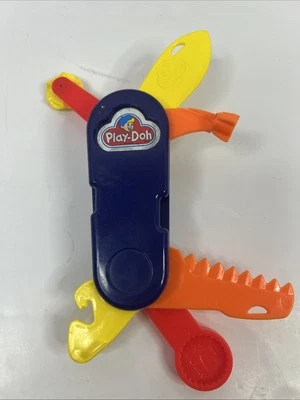 Navaja suiza multiherramienta cortadora divertida Play Doh de colección años 80 juguete Playskool Foto 1 de 2