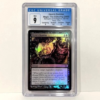 Hero’s Demise Betrayer’s of Kamigawa  Foil Rare CGC 9 - Image 1 of 2