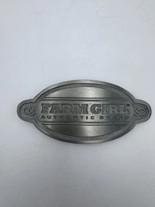 Vintage Farm Girl authentic brand trademark belt buckle excellent condition - Picture 1 of 9