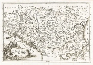 Croatia Bosnia Serbia Bulgaria Romania Albania Slovenia Karte map Cellarius 1700 - Picture 1 of 1
