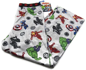 Marvel Avengers Boys Sleep Pants Size L 10/12 Superhero Lounge Pajama Bottoms - Picture 1 of 9
