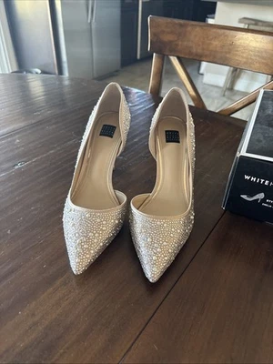 Casa Blanca Mercado Negro Emelia Champagne Boda Vacaciones Tacones 8.5 Foto 1 de 4