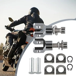 Supports Mounts Foot Pegs Motorcycle Stainless Steel Screw 29mm Chrome - Picture 1 of 12
