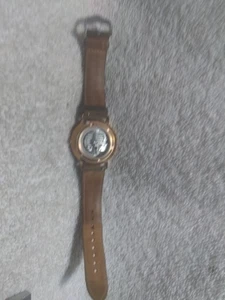 Fossil Automatik Skelettuhr Muse ME3152 Leder Roségold Edelstahl Reparatur - Bild 1 von 11