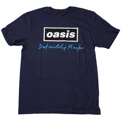 BITCRUNCHER Oasis Definitely Maybe Text Logo officiel T-shirt Hommes unisexe