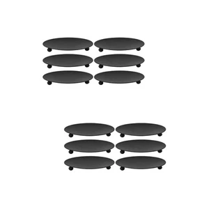 2 Pack Iron Candle Holder Table Trays for Decor Simple Candlestick - Picture 1 of 12