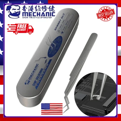 Pinzas de Acero Inoxidable AAX-17, Alta Dureza IC Chip Micro Reparación Alicate Herramienta Foto 1 de 4