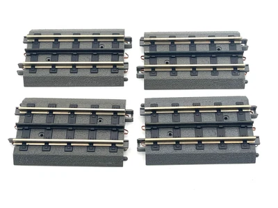 4.25” Inch - MTH REAL TRAX STRAIGHT TRAIN TRACK SHORT SECTIONS -  Lot 4pcs - Image 1 of 2
