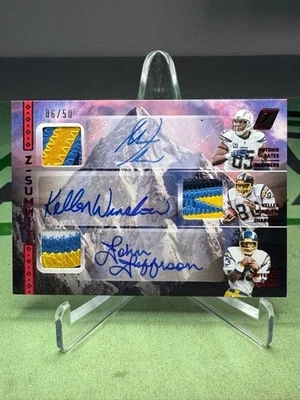 2024 Zenith Z-Summit Gates/Winslow/Jefferson Triple Game Jersey Patch AUTO /50 - Image 1 of 2